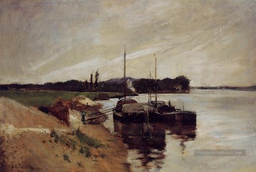 Embouchure de la Seine Impressionniste paysage marin John Henry Twachtman Peinture à l'huile
